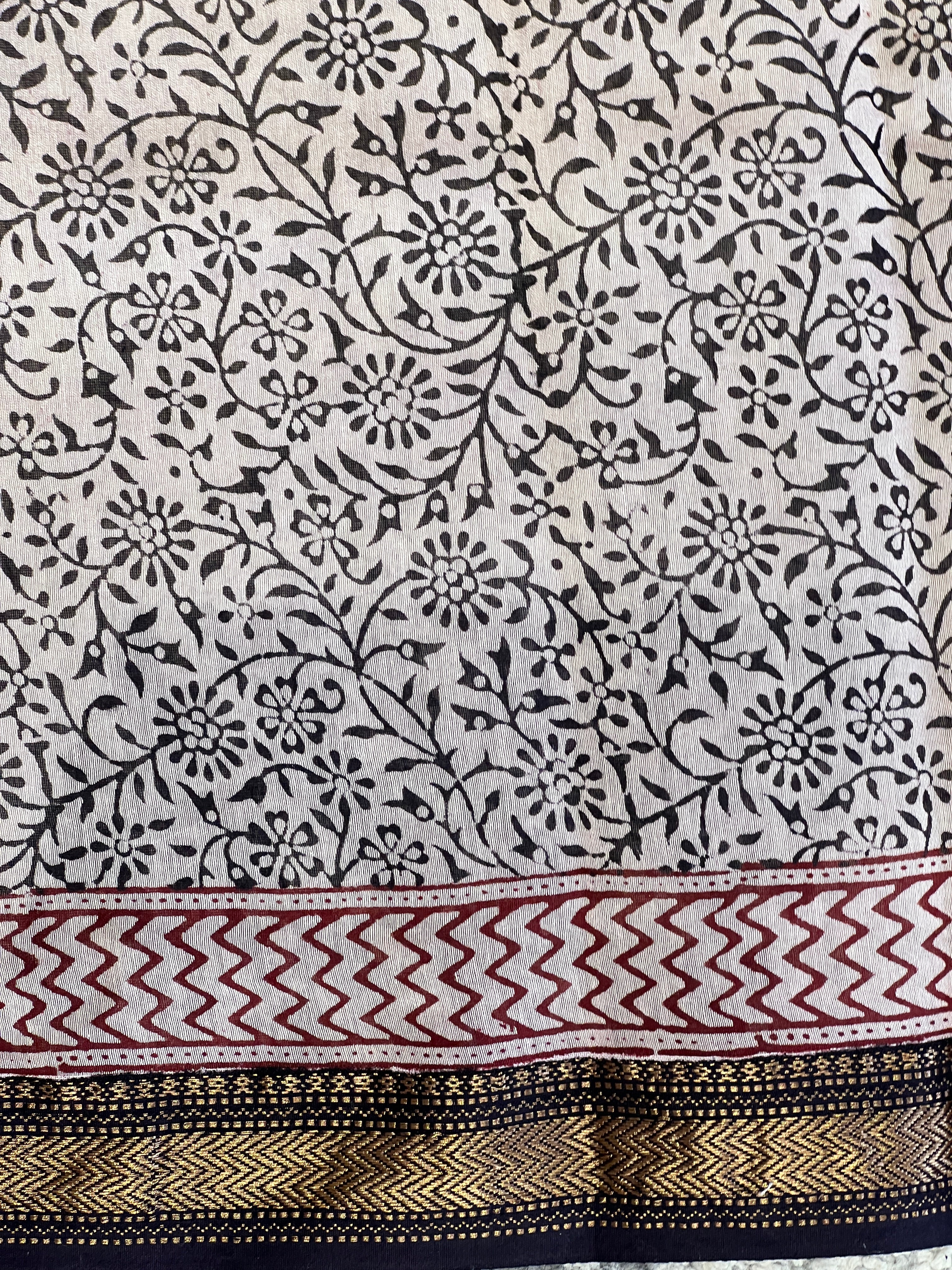 Mangalgiri Border Detailed Chanderi Silk Saree | SVF200