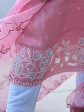 Point Embroidered Semi Tussar Salwar Set | SUN408