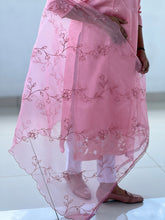 Point Embroidered Semi Tussar Salwar Set | SUN408