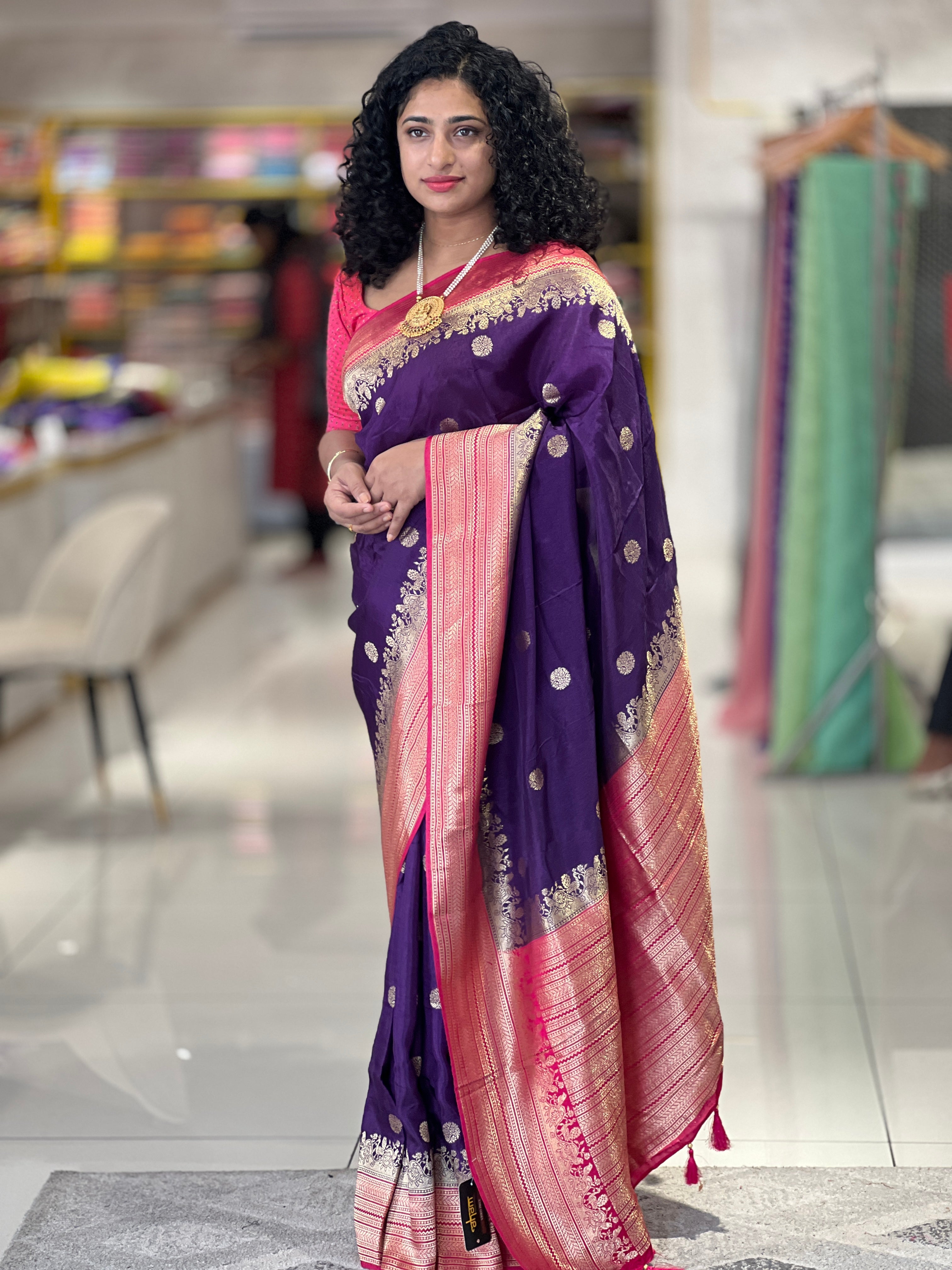 Banarasi Weaved Semi Tussar Saree | NN196