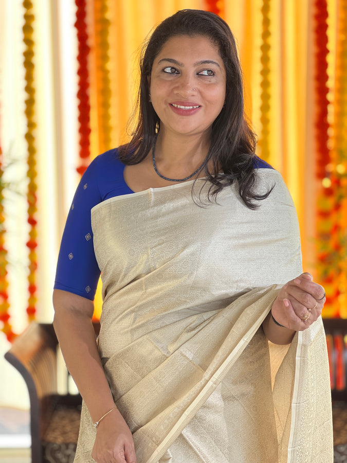 Zari Woven Desi Tussar Saree | FC175