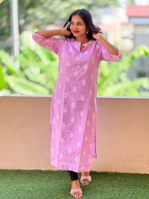 Block Printed Cotton Kurta | RGA255