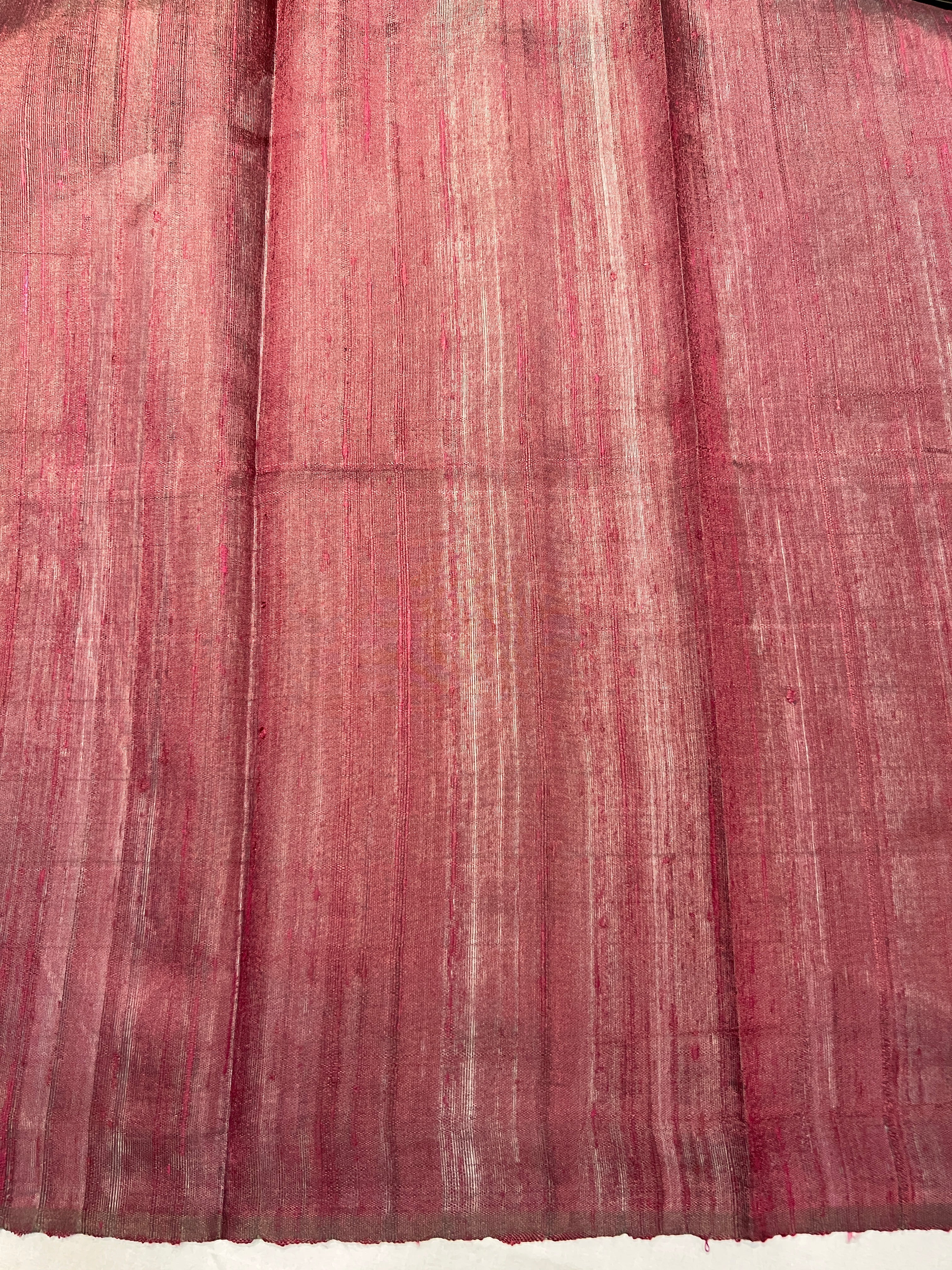 Line Woven Raw Silk Saree | HS1311