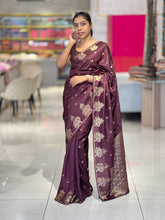 Traditional Elephant Patterned Banarasi Silk Saree | SSN188