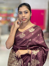 Traditional Elephant Patterned Banarasi Silk Saree | SSN188