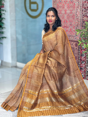Printed Design Chanderi Saree | SMC157