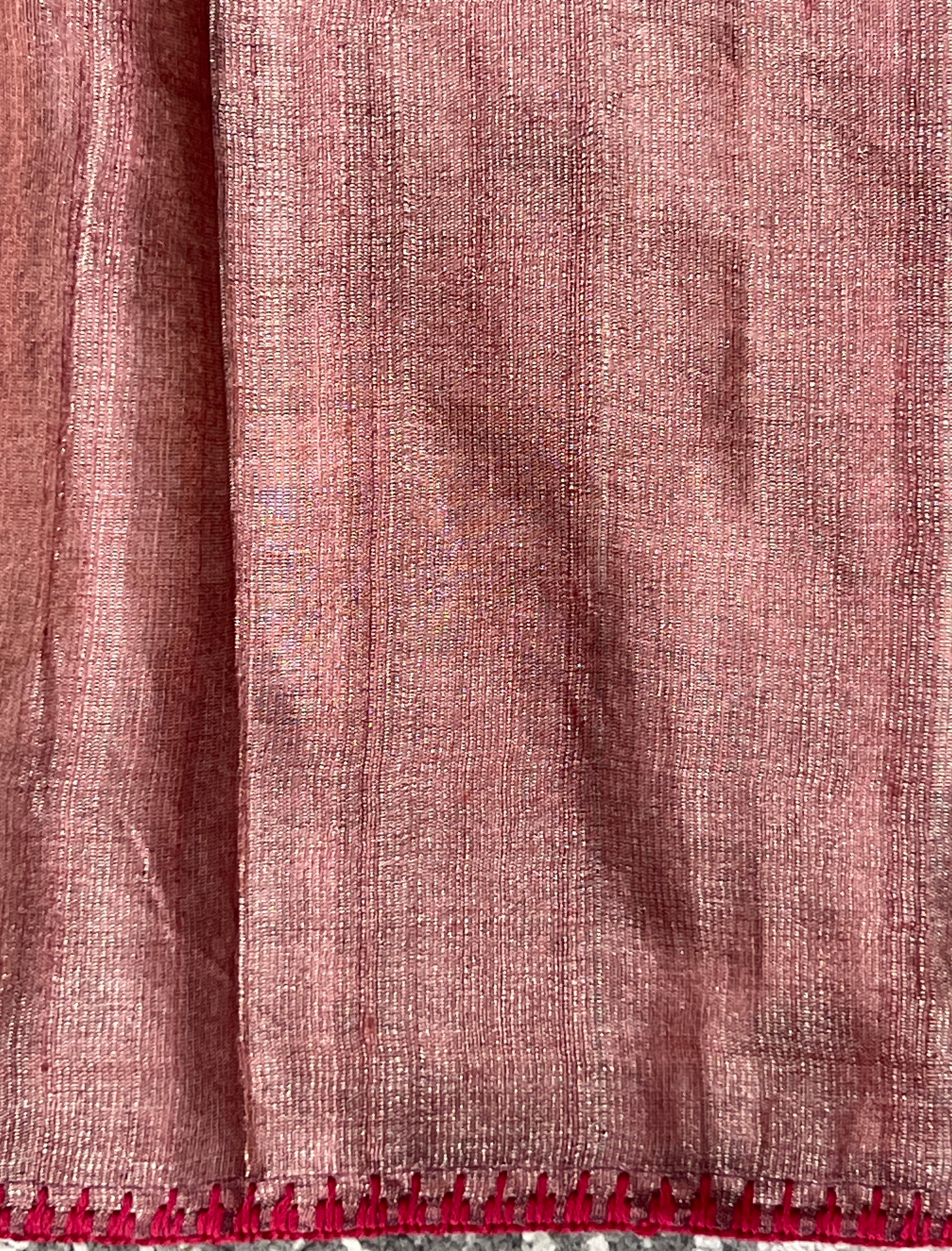 Cross Stitch Embroidered Crushed Shimmer Organza Saree | RGD983R