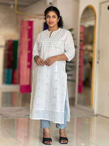 Embroidery Patterned Cotton Kurta | RGA256