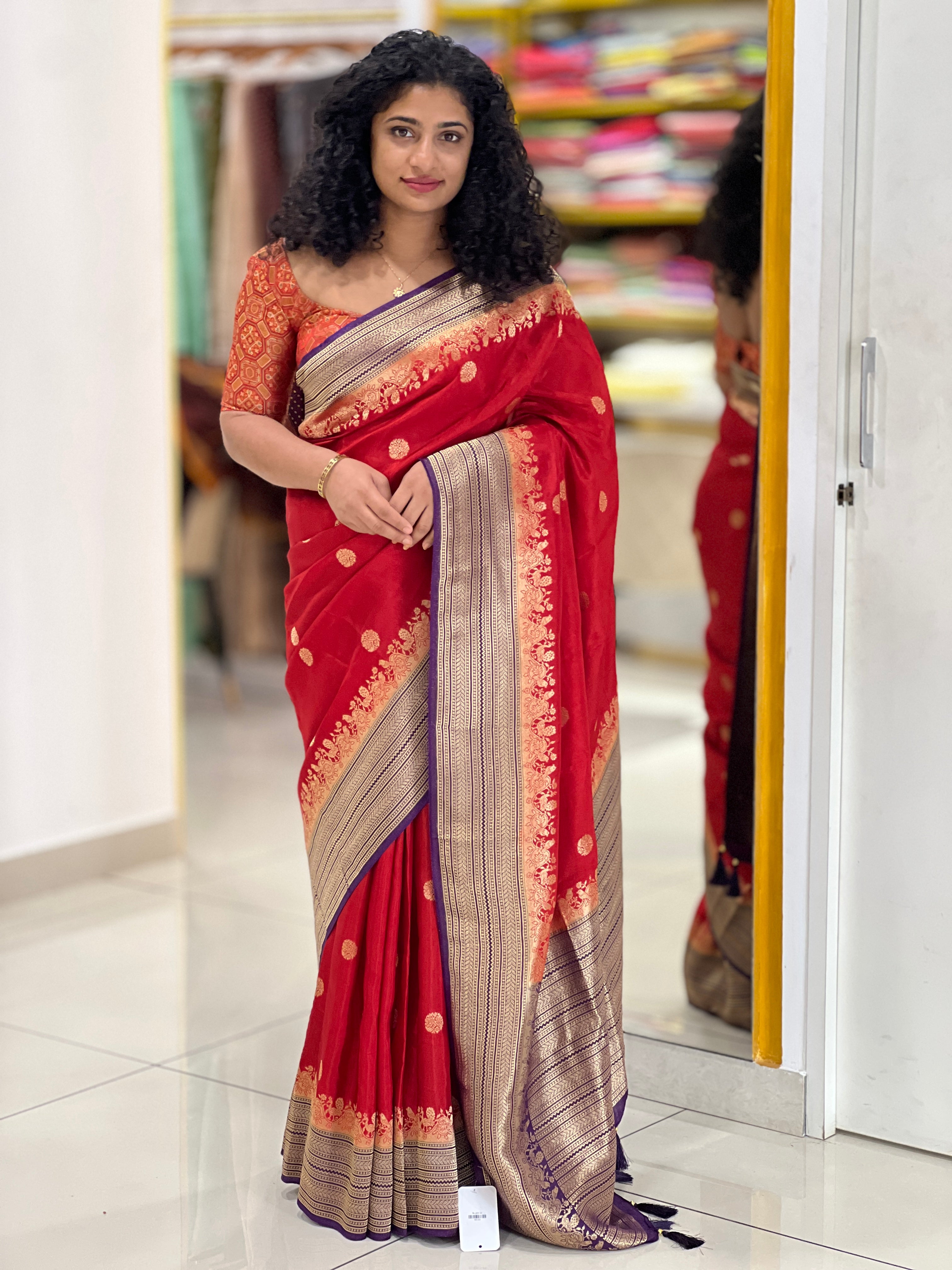 Banarasi Weaved Semi Tussar Saree | NN193