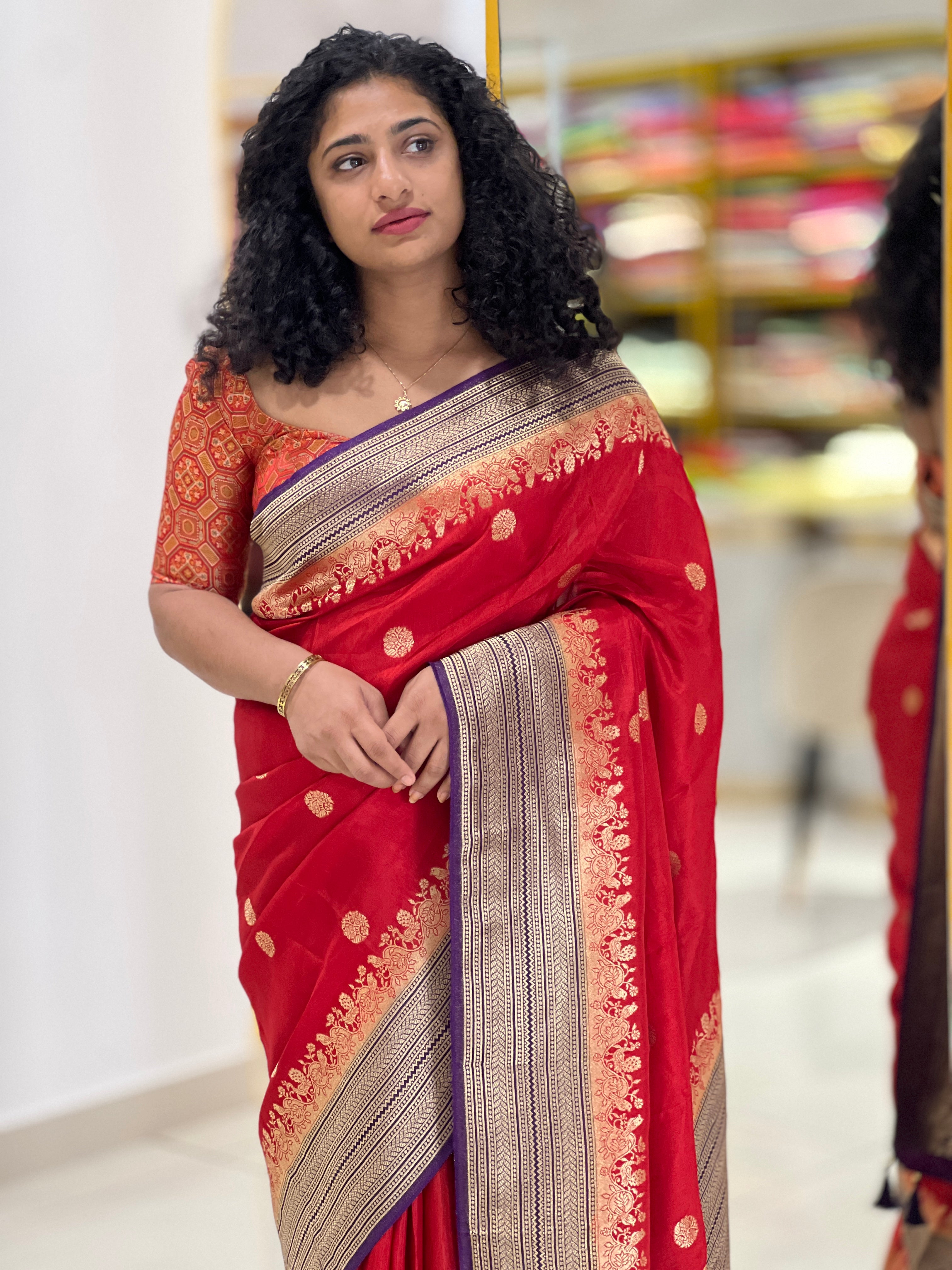Banarasi Weaved Semi Tussar Saree | NN193