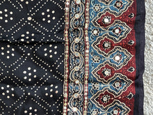 Ajrak Patterned Pure Modal Silk Saree |  KSD241