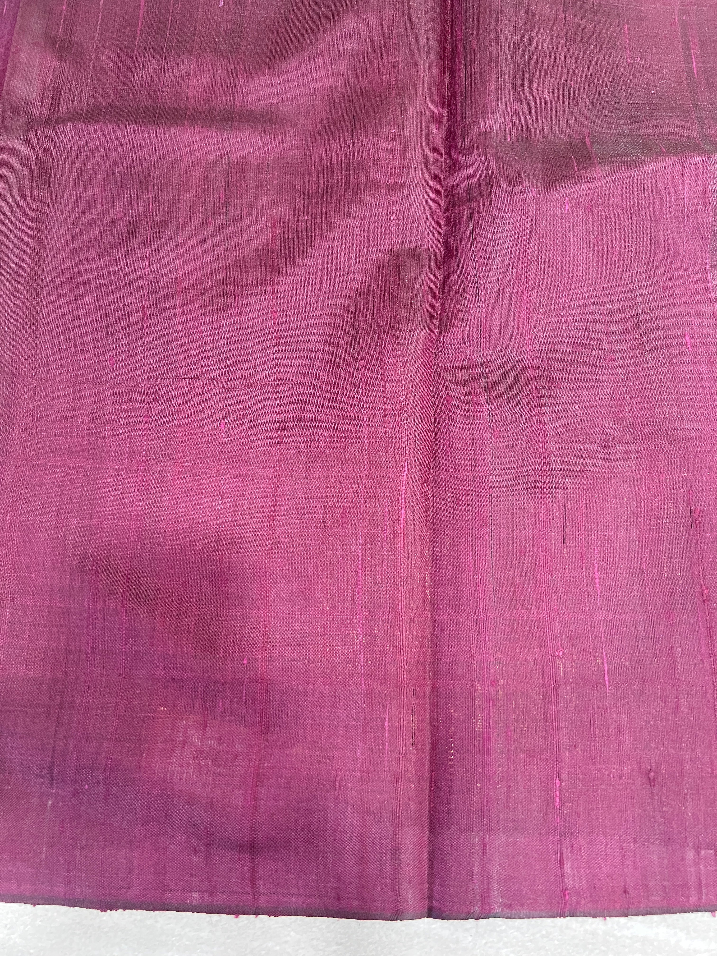 Zari Woven Temple Border Detailed Raw Silk Saree | HS1254