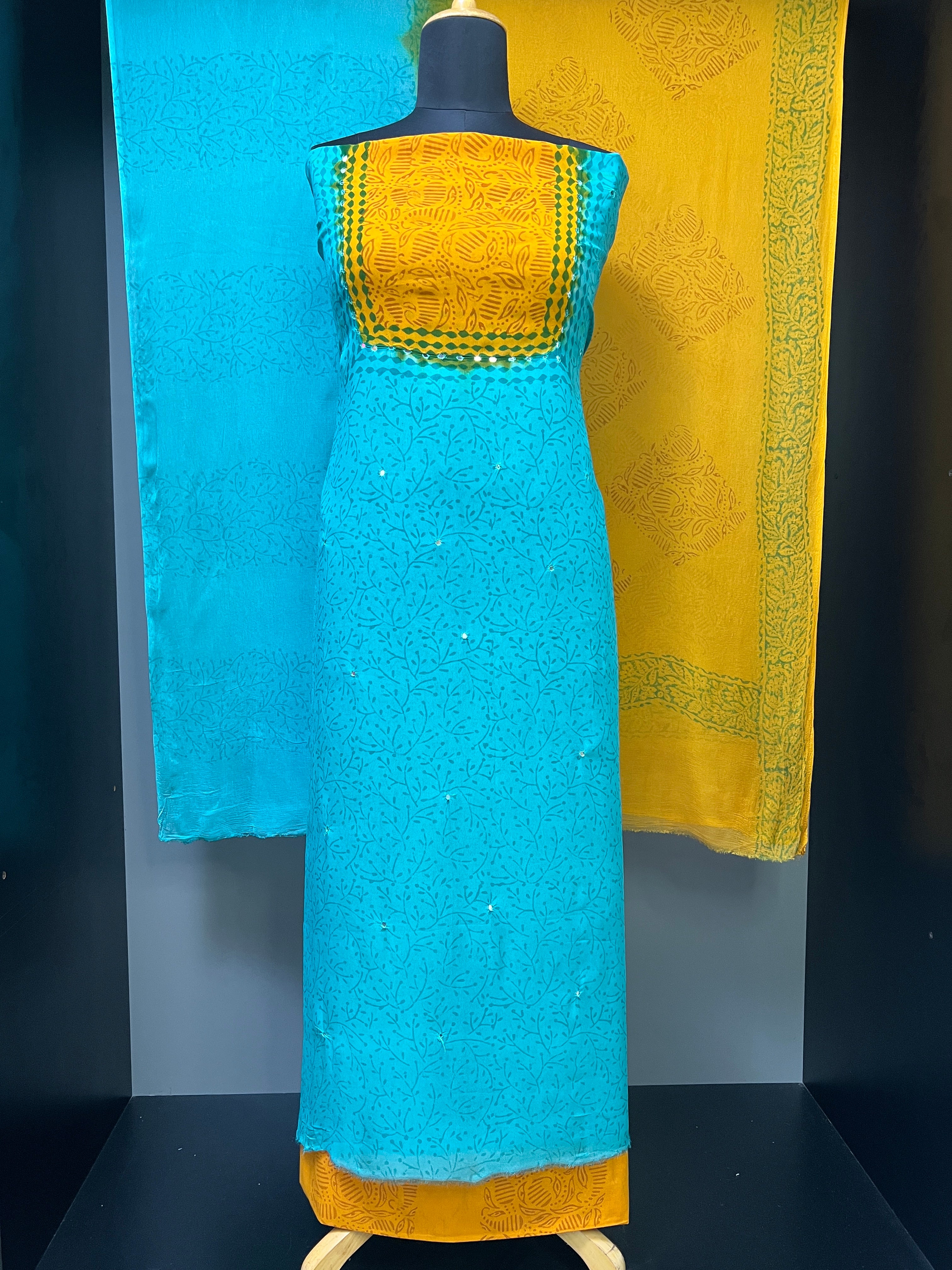 Screen Printed Georgette Salwar Set | SF1122