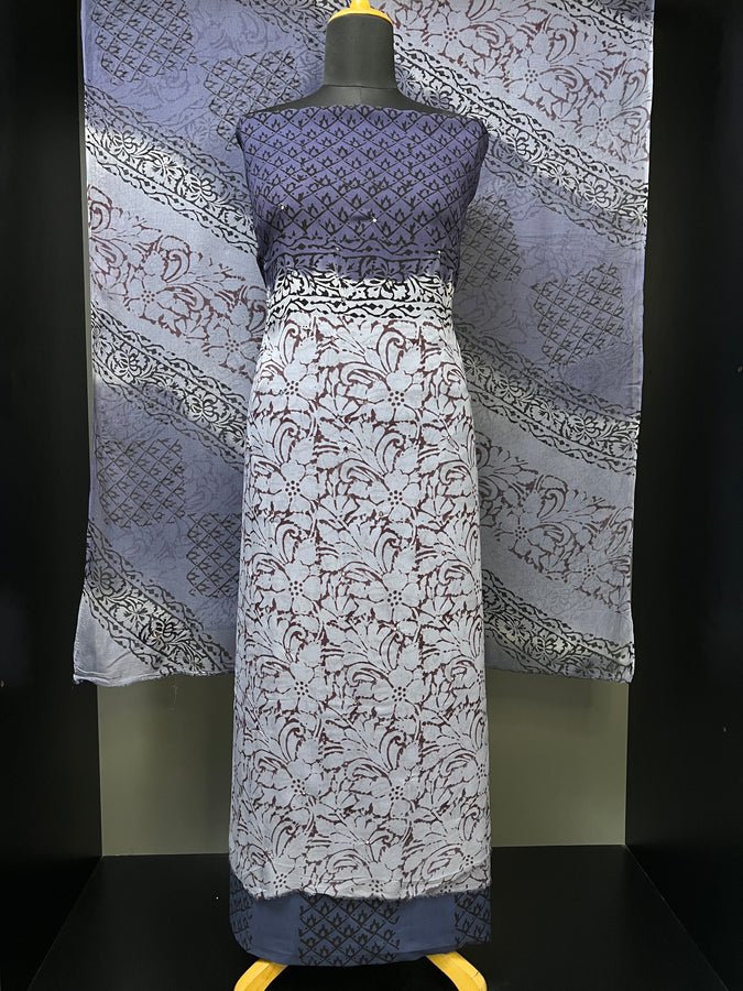 Screen Printed Georgette Salwar Set | SF1130