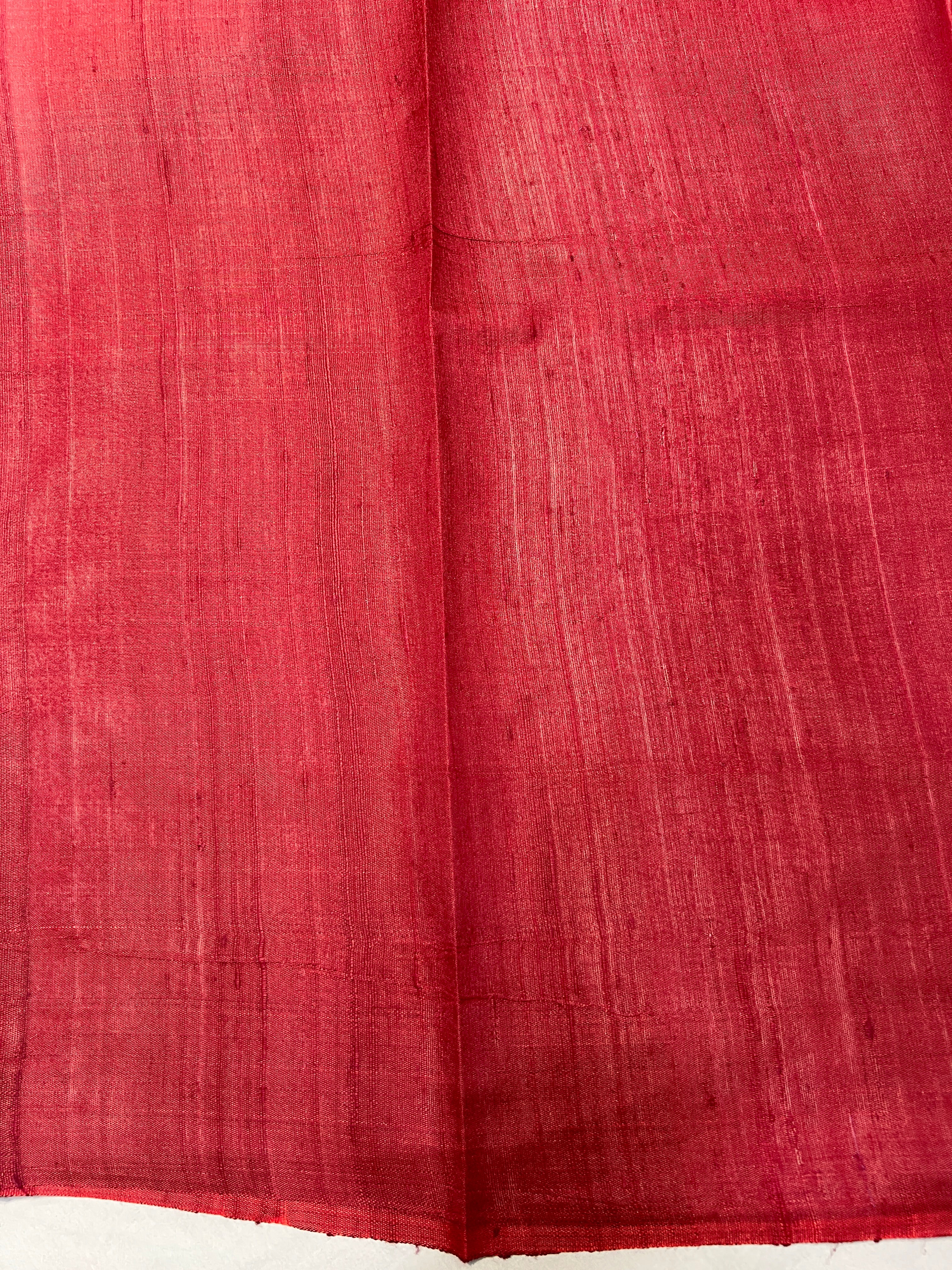 Line Woven Raw Silk Saree | HS1313