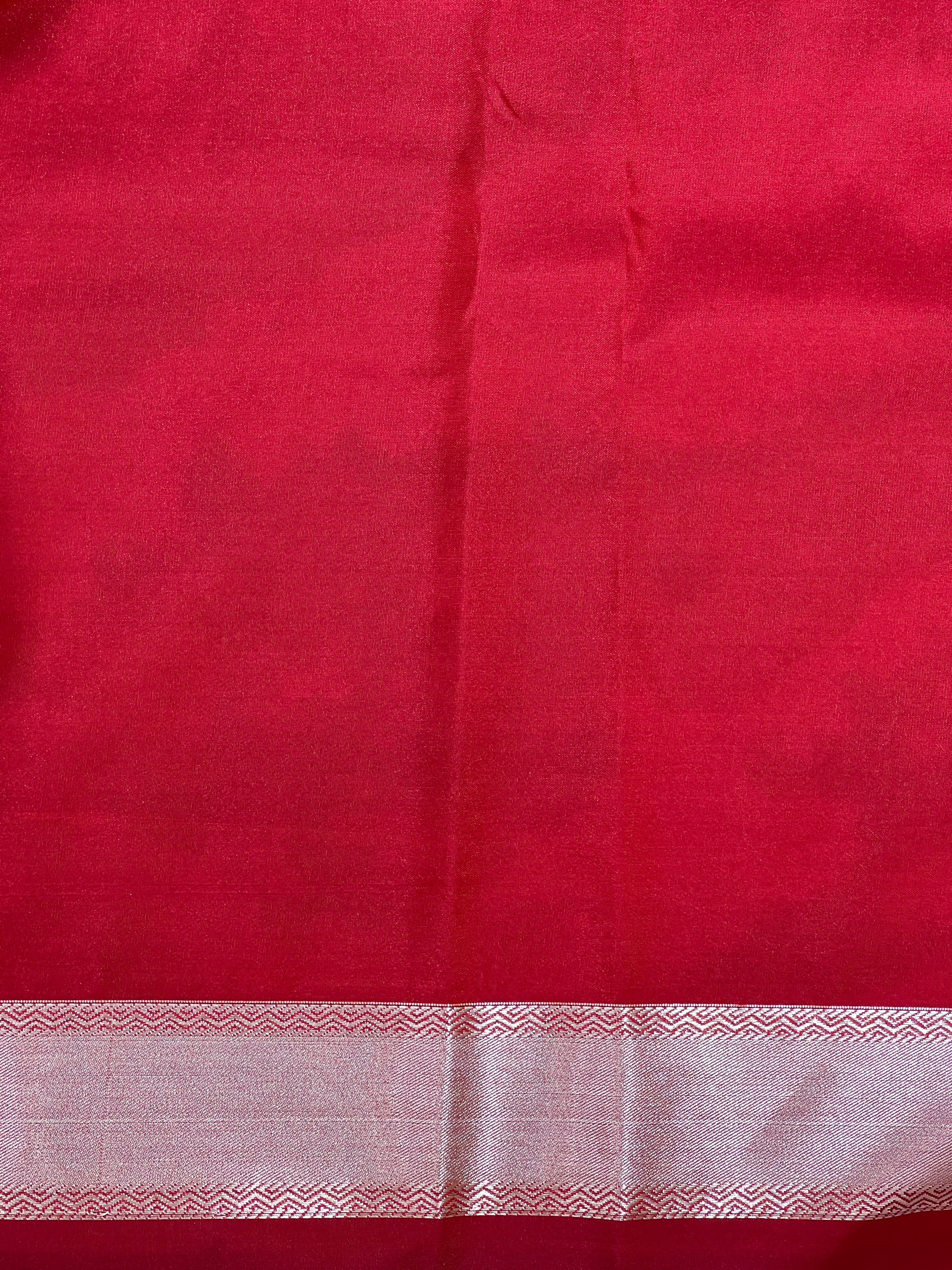Floral Motif Semi Silk Saree | RVS235