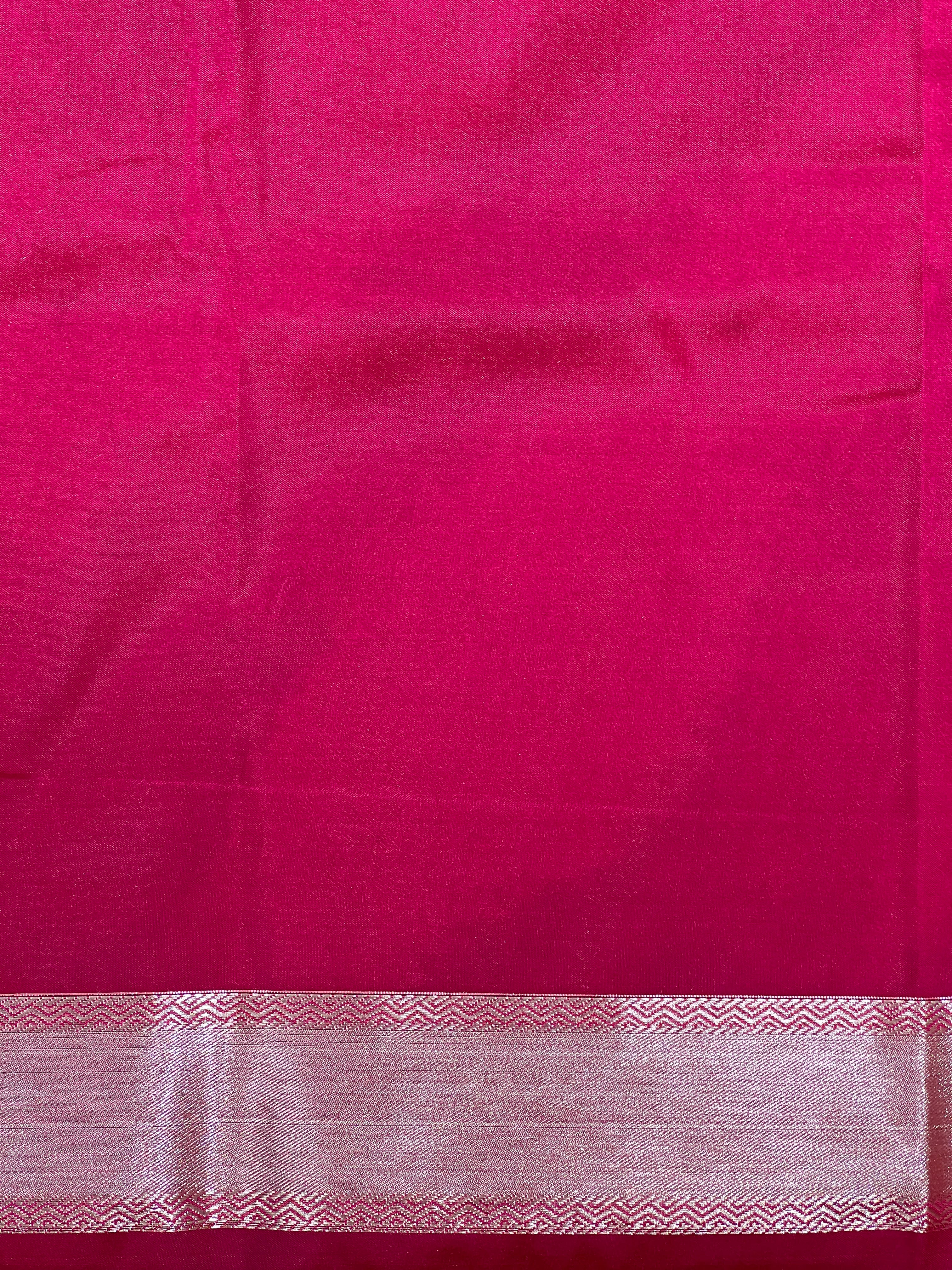 Floral Motif Semi Silk Saree | RVS243