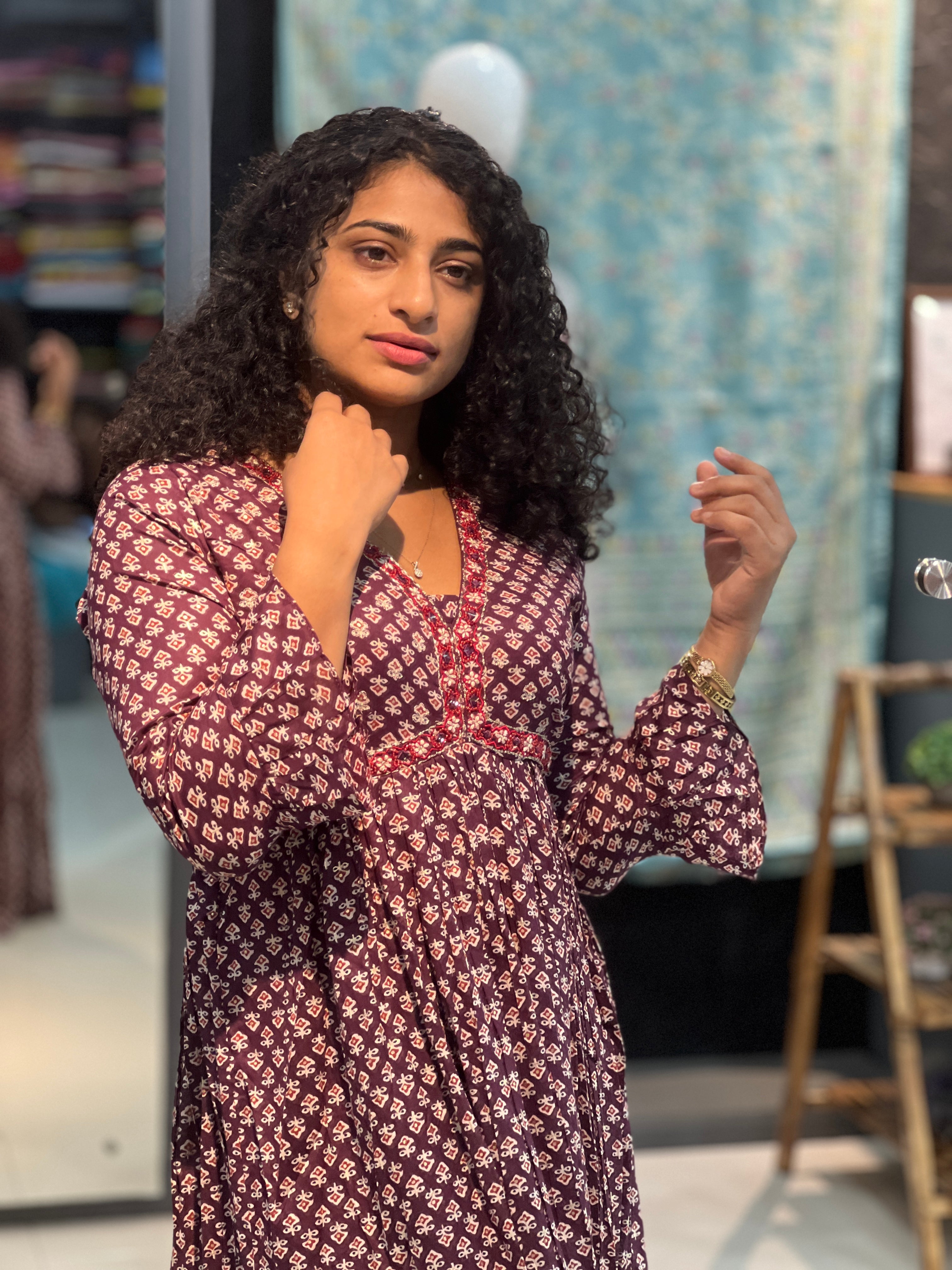 Alia Cut Pattern Cotton Kurta| ABP117