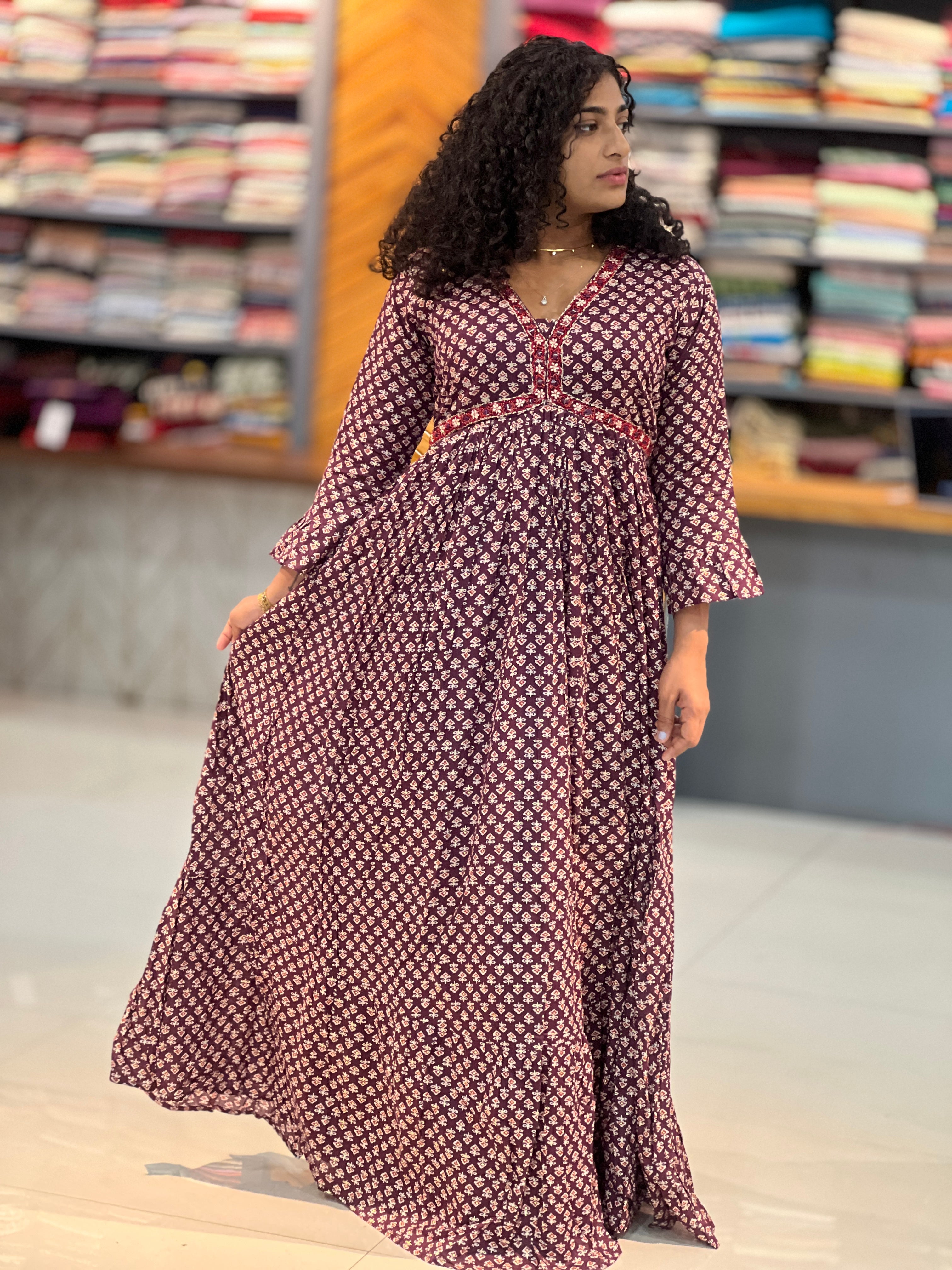 Alia Cut Pattern Cotton Kurta| ABP117