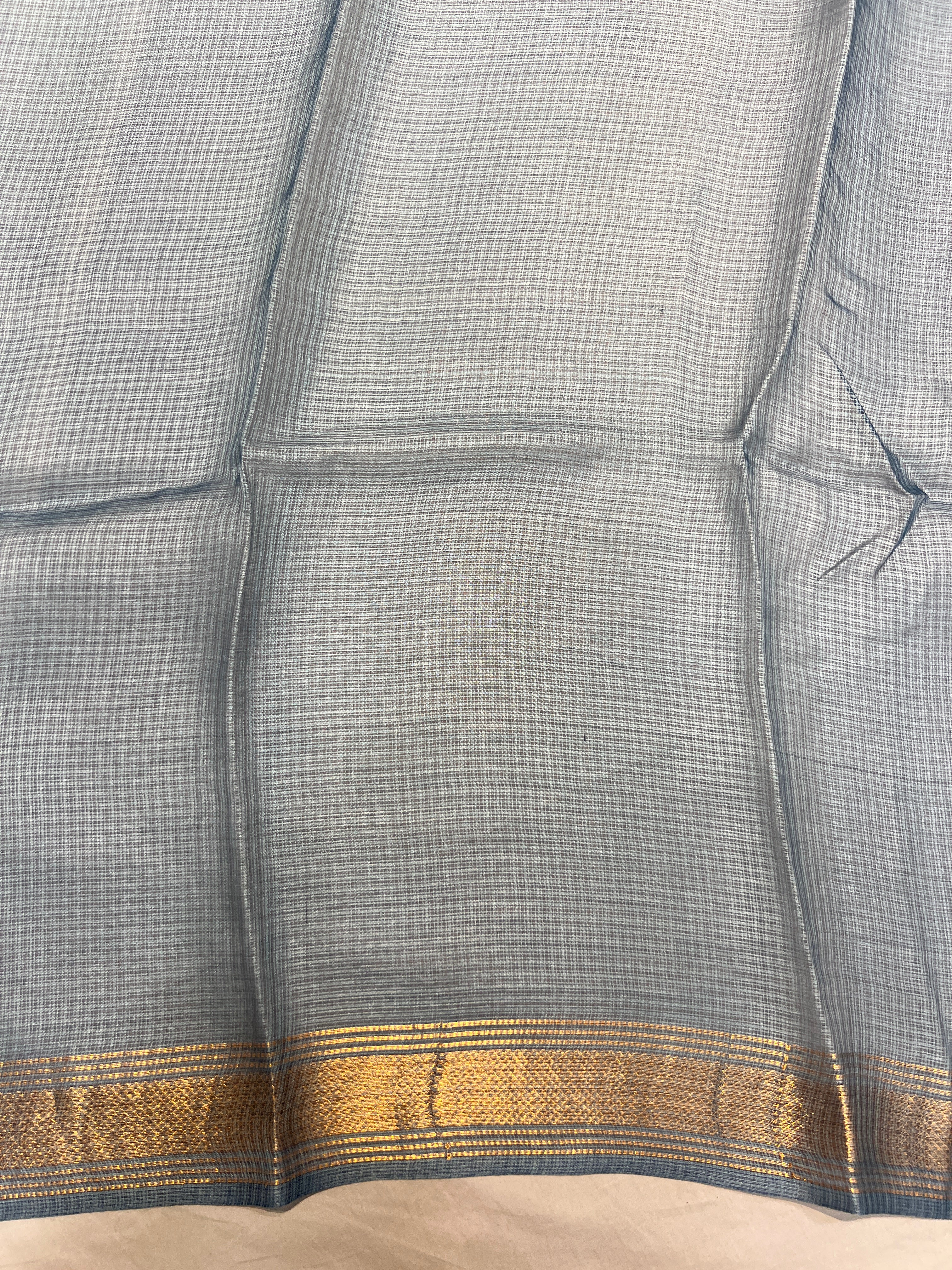 Kota Patterned Tussar Silk Saree | HS1316