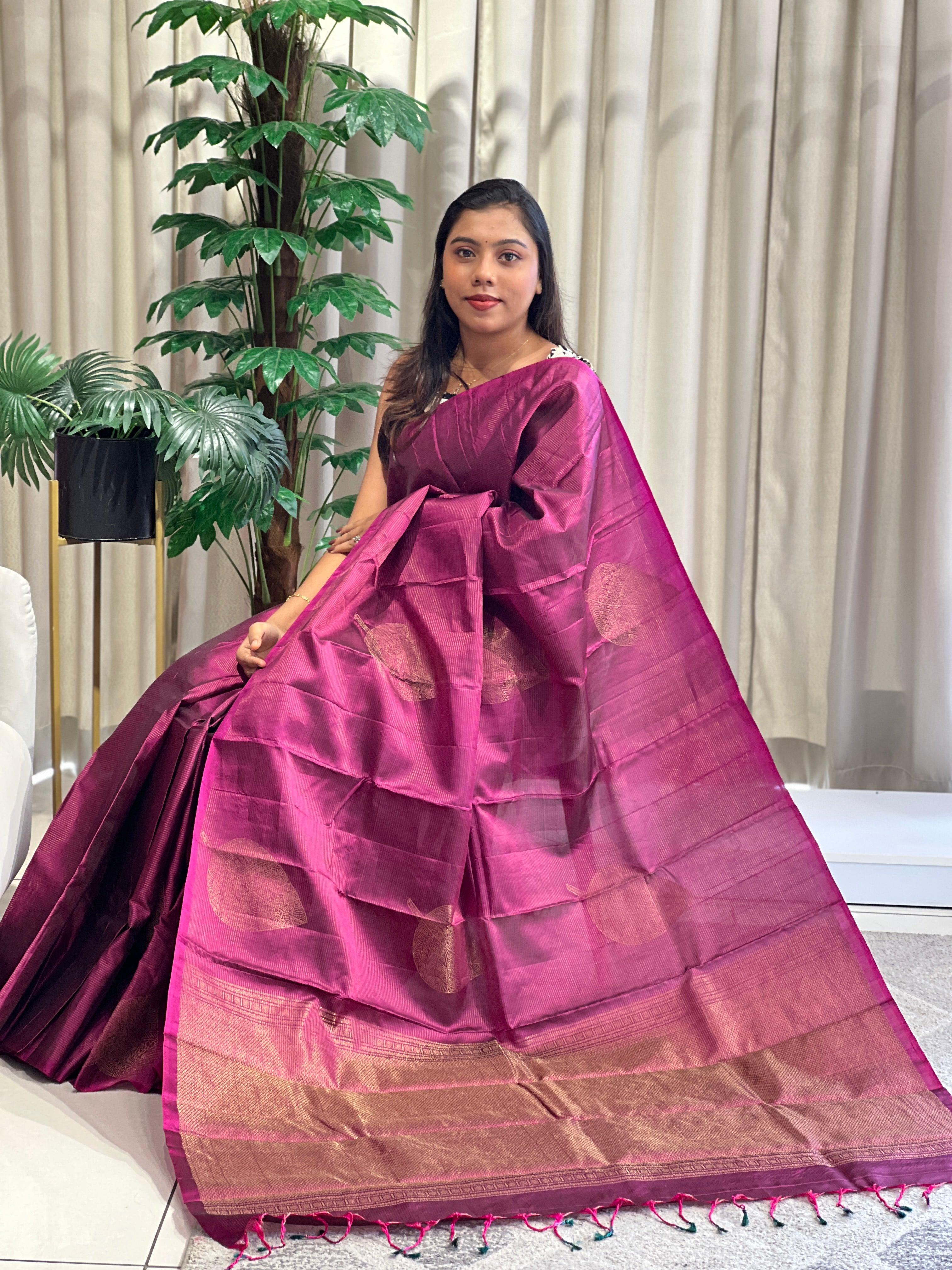 Traditional Alila Design Soft Silk Saree | AT139
