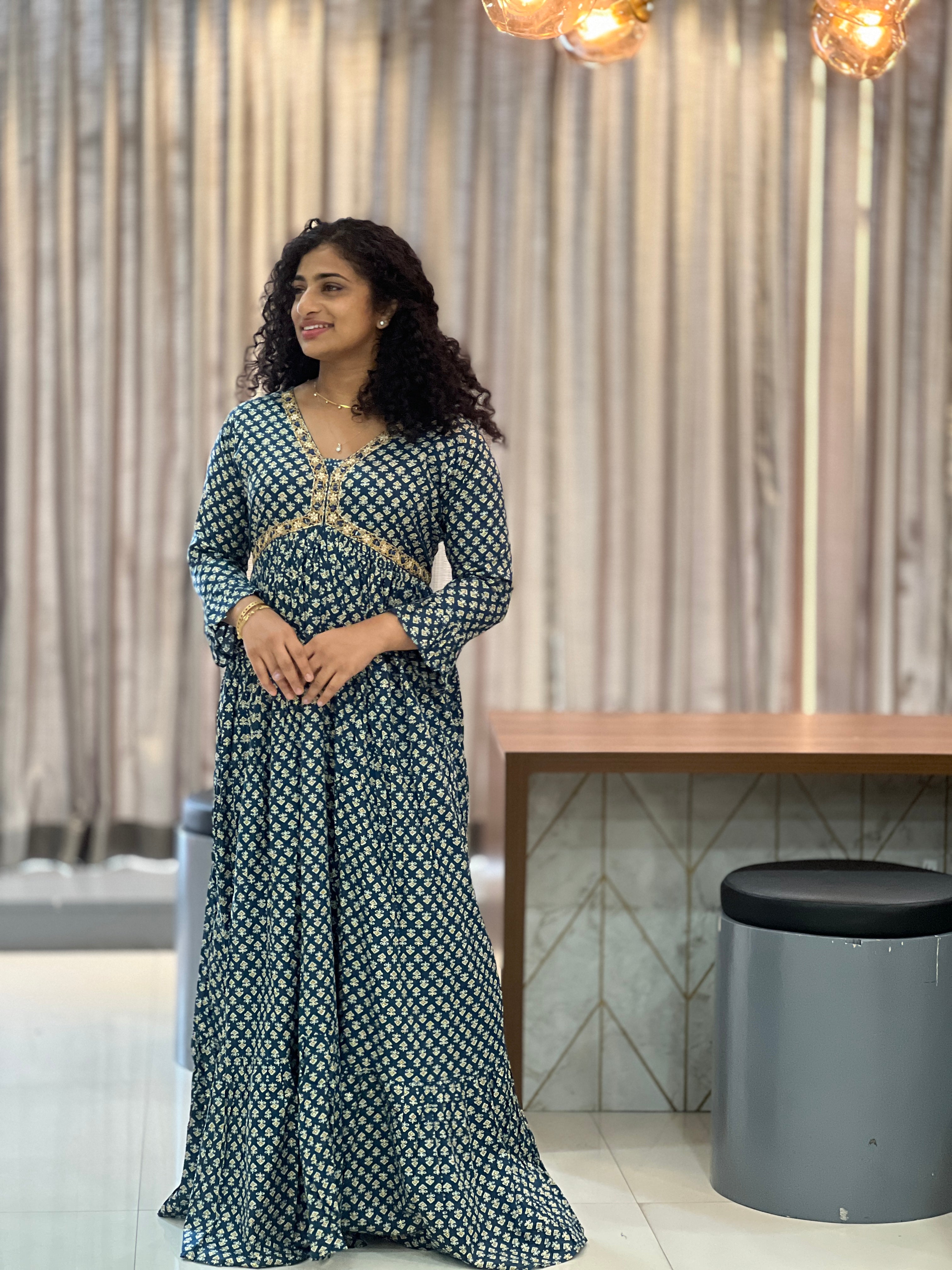 Alia Cut Pattern Cotton Kurta| ABP117