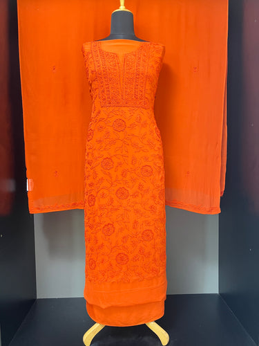 Chikankari Hand Embroidered Georgette Salwar Set | GMA154