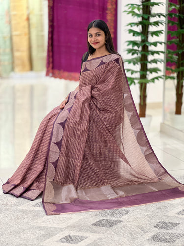 Digital Printed Chanderi Saree | YNG372