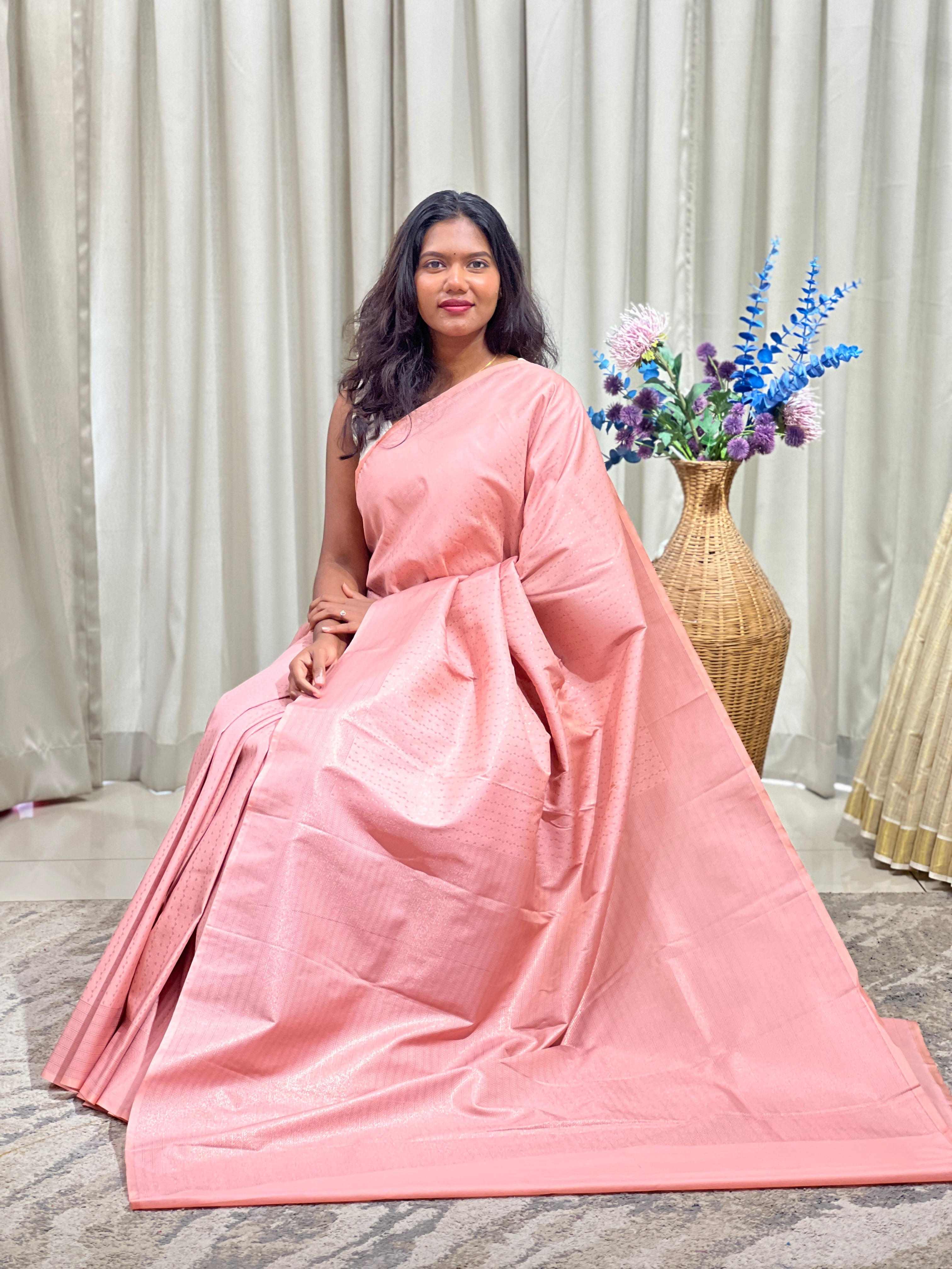 Geometrical Pattern Semi Silk Saree | RVS187
