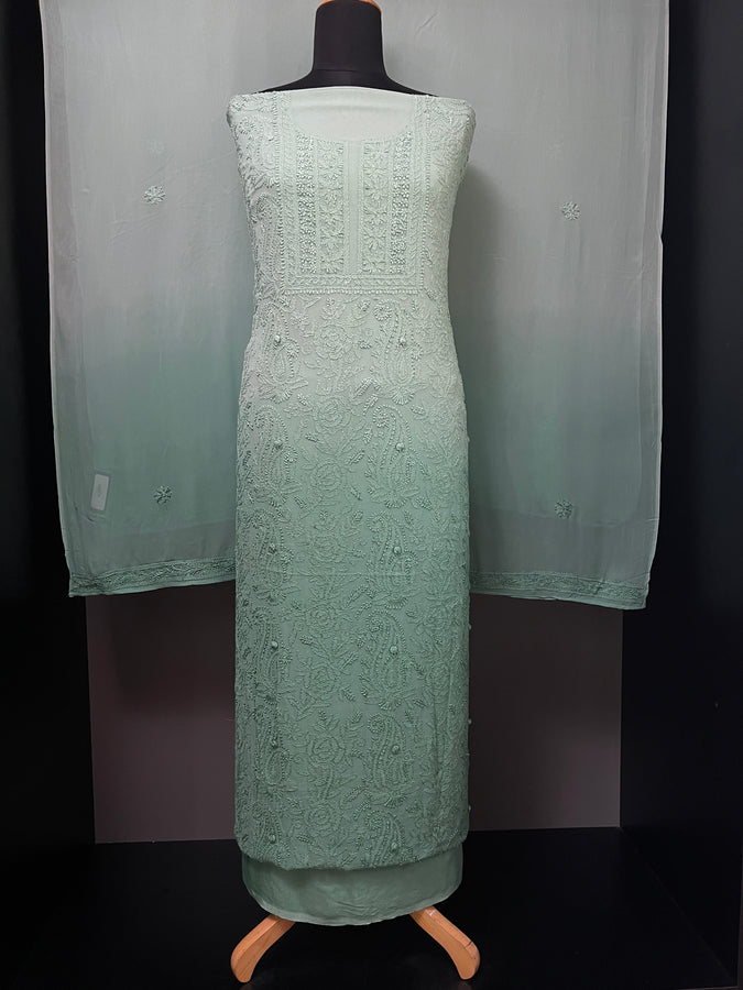 Chikankari Hand Embroidered Georgette Salwar Set | GMA144
