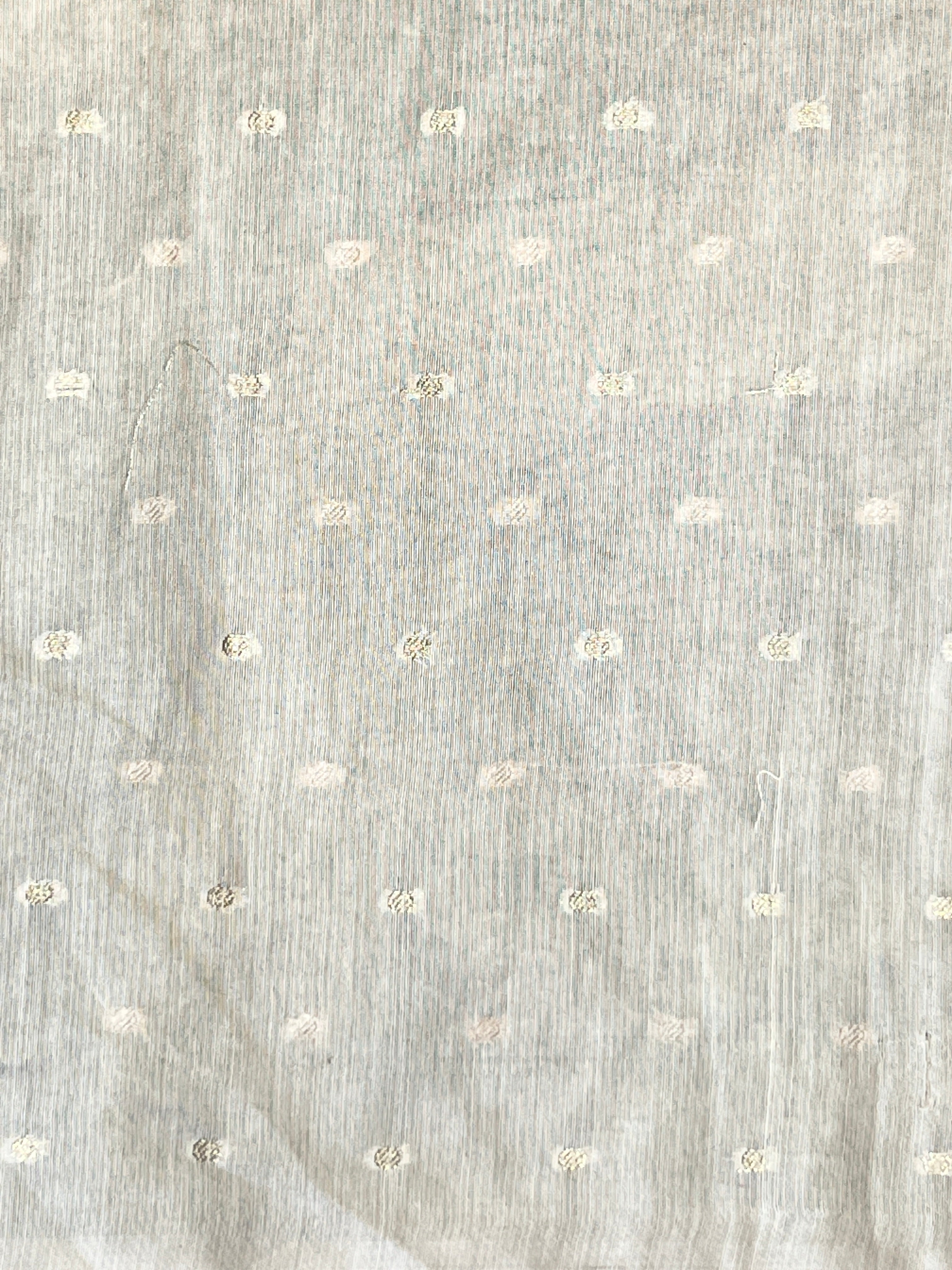 Floral Applique Detailed Organza Saree | MM255