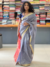 Stripe Weaving Pattern Tissue Saree | PD629