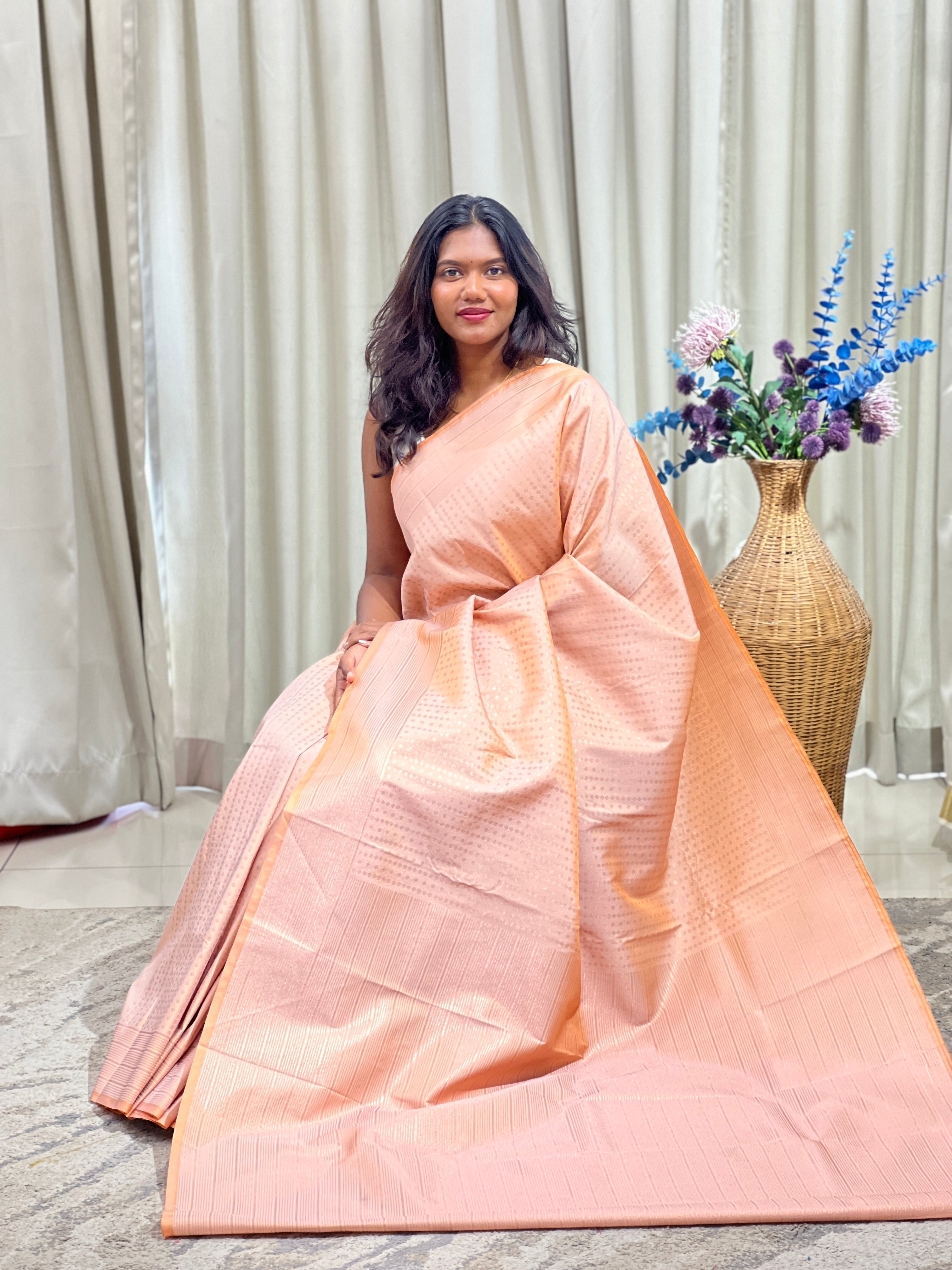 Geometrical Pattern Semi Silk Saree | RVS194
