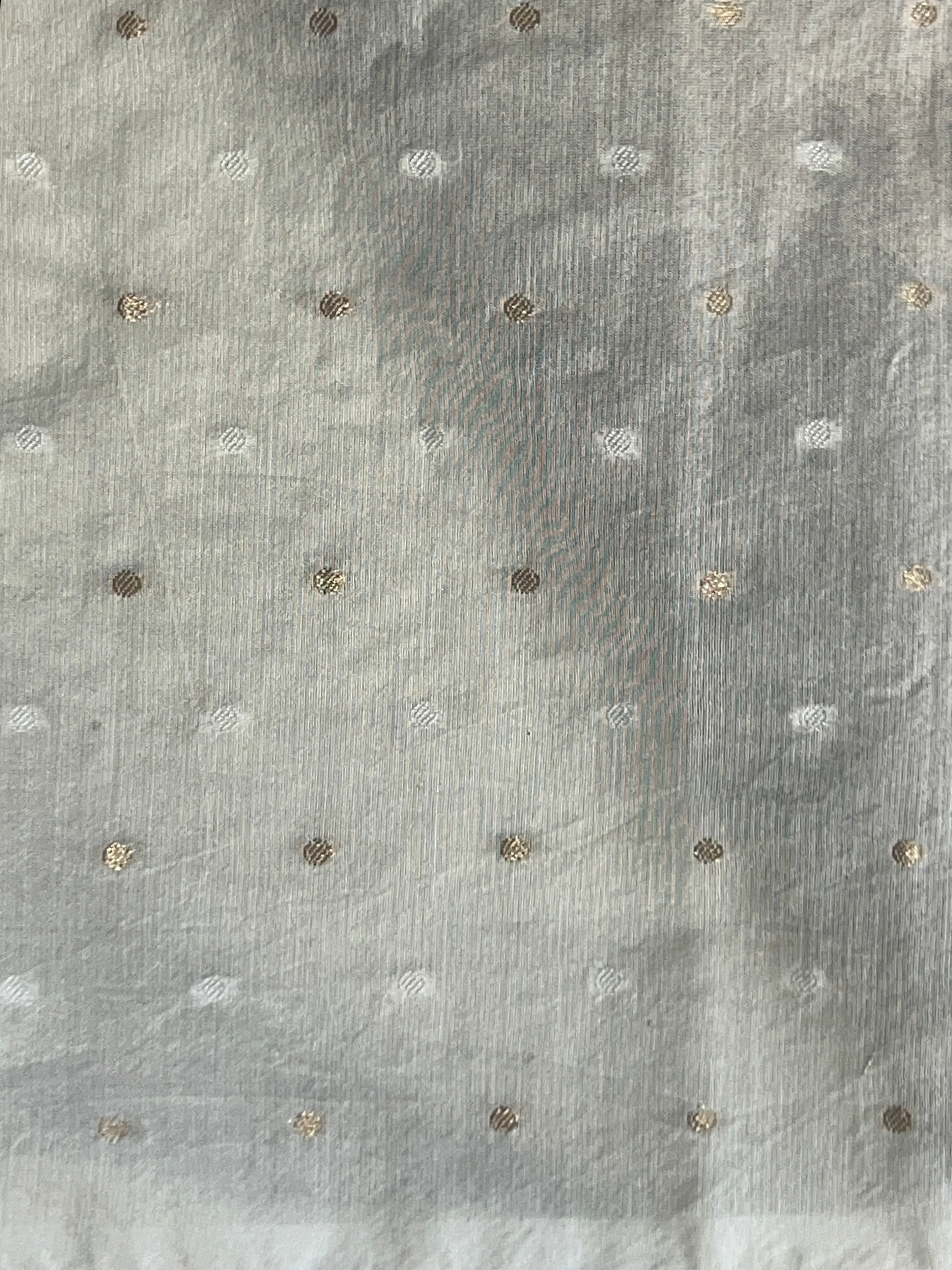 Floral Applique With Sugar Beads Highlighted Organza Saree | MM274