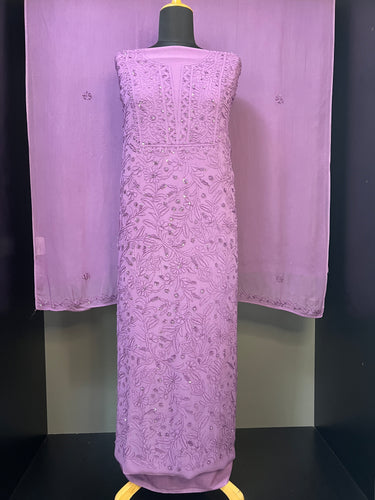 Chikankari Hand Embroidered Georgette Salwar Set | GMA139