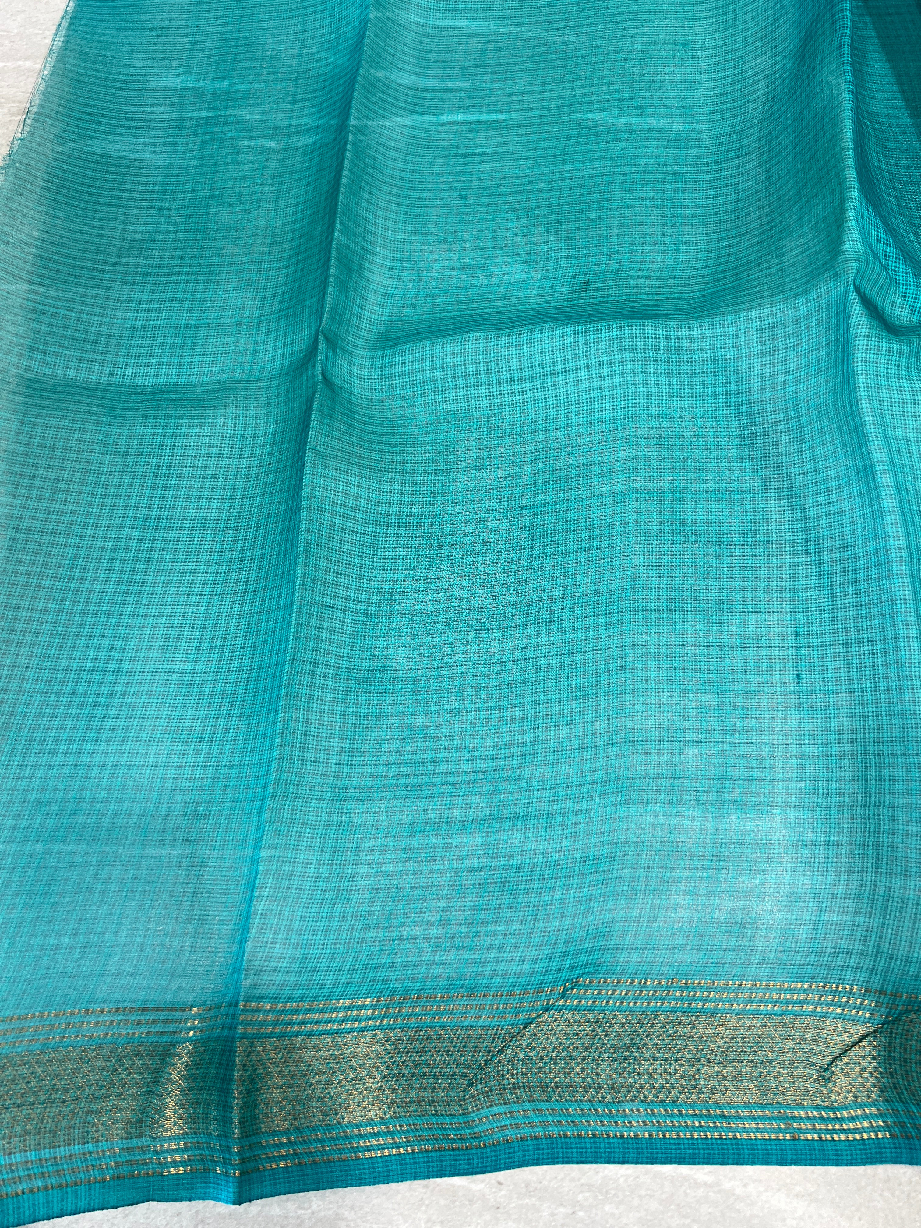 Kota Patterned Tussar Silk Saree | HS1319