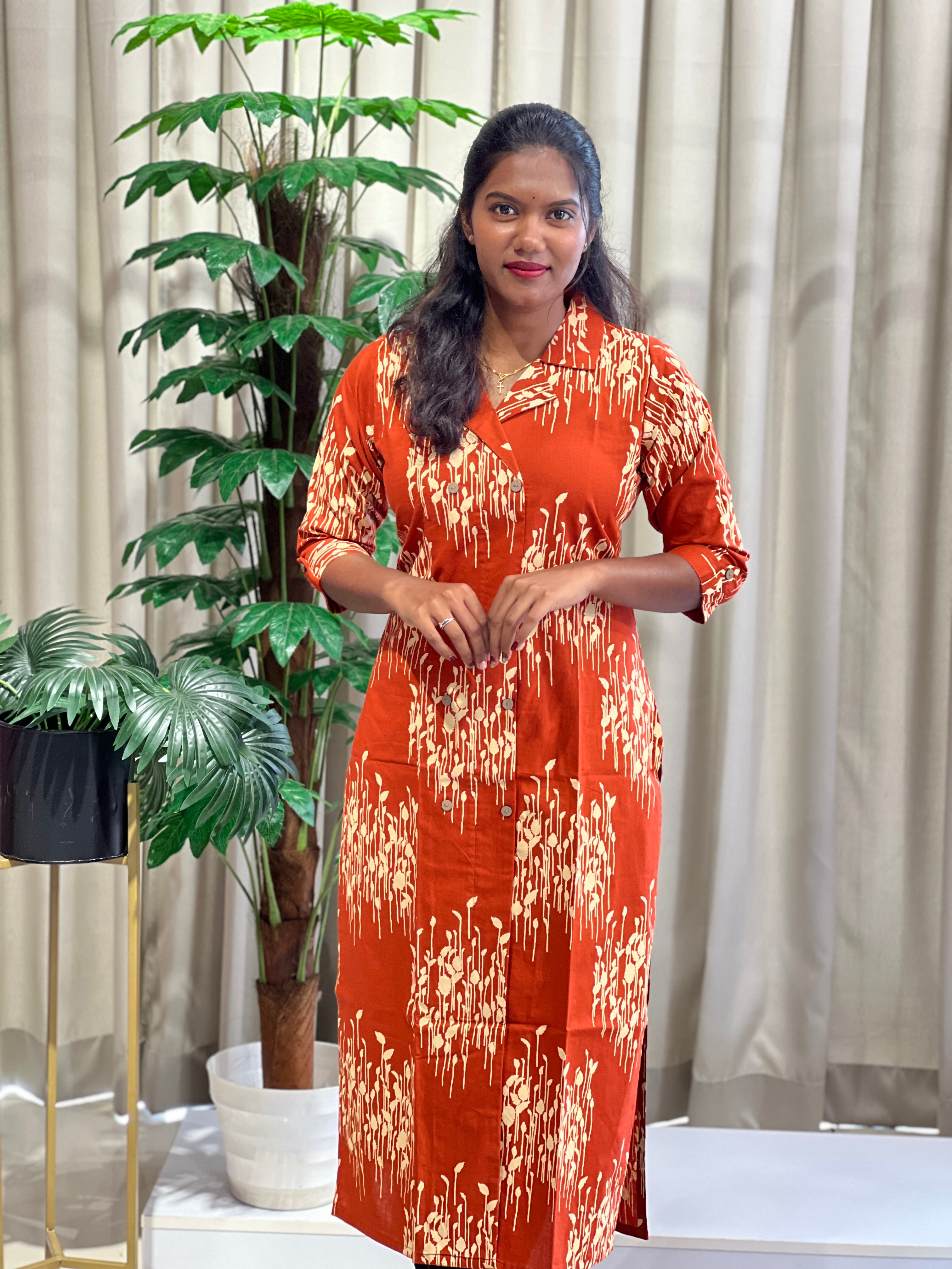 Digital Printed Cotton Kurta | MSN269