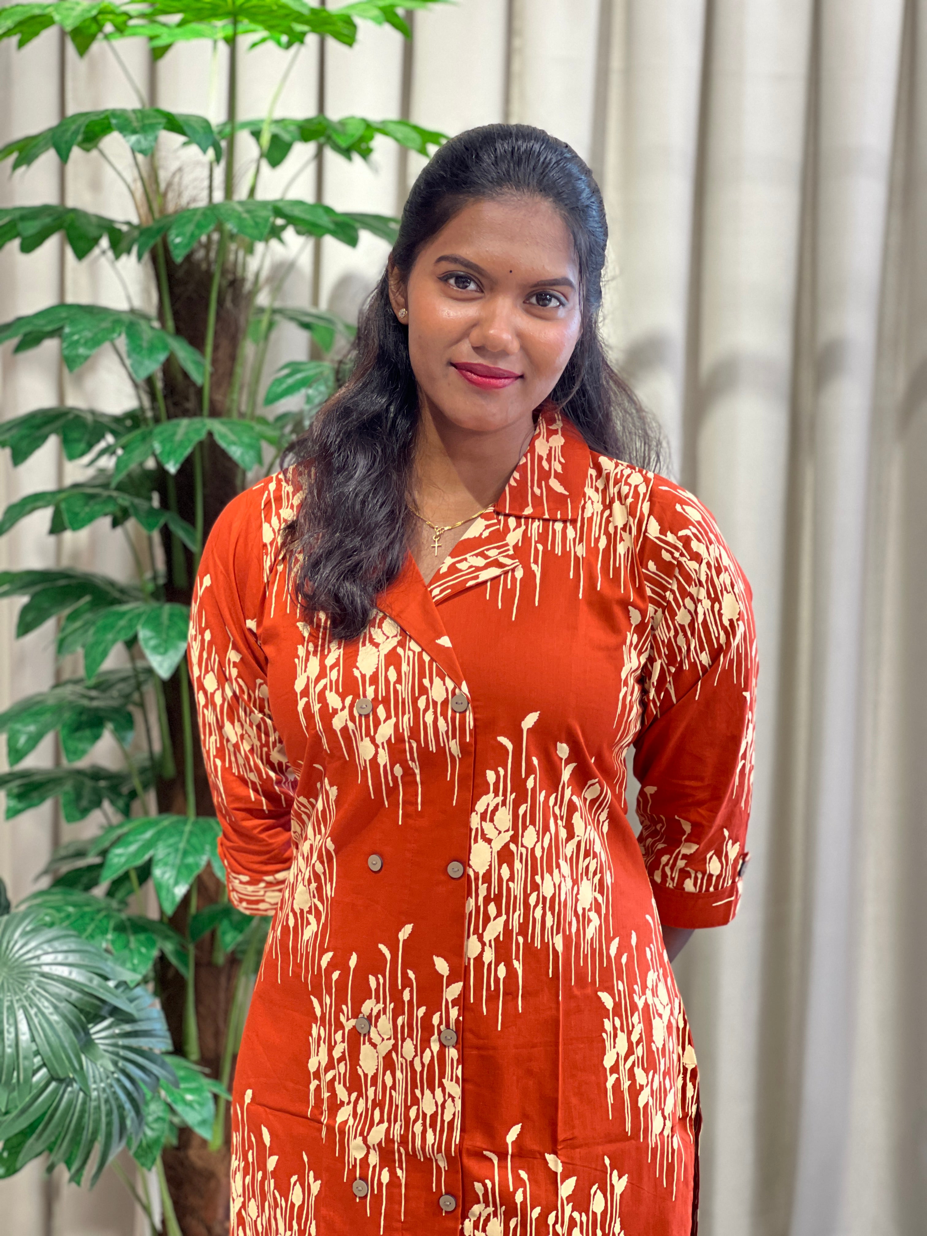 Digital Printed Cotton Kurta | MSN269