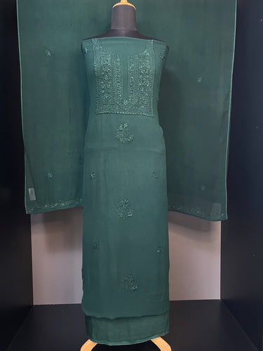 Chikankari Embroidery Detailed Georgette Salwar Set | GMA155