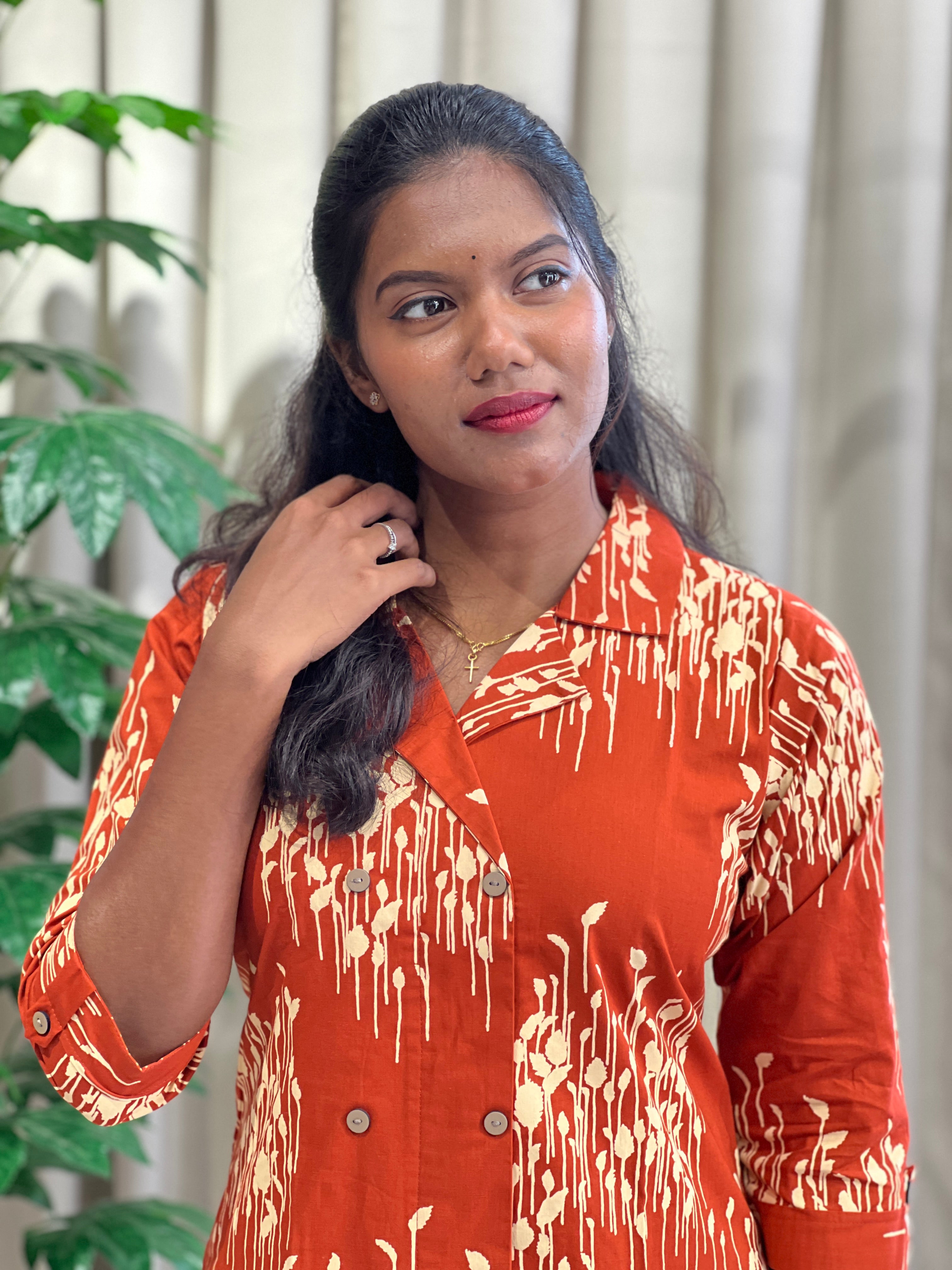 Digital Printed Cotton Kurta | MSN269