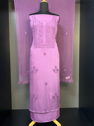 Chikankari With Sequence Detailed Georgette Salwar Set | GMA134