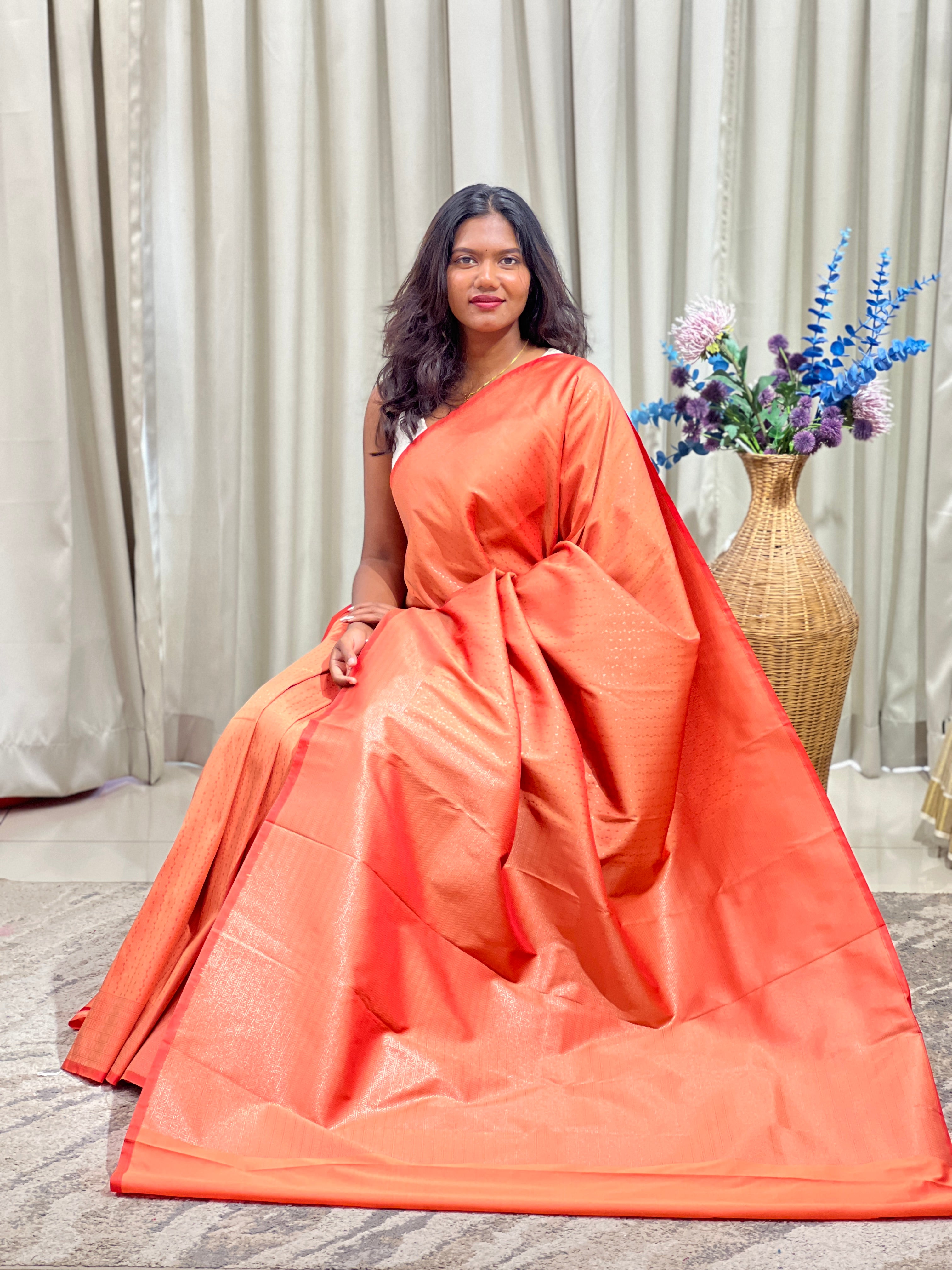Geometrical Pattern Semi Silk Saree |  RVS192
