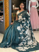 Floral Printed Pattern Semi Silk Saree | DVS124