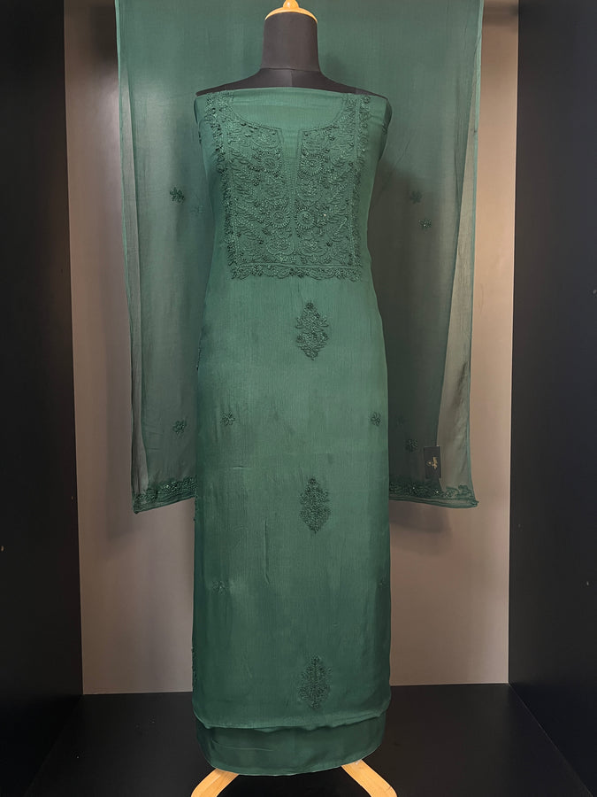 Chikankari Embroidery Detailed Georgette Salwar Set | GMA126