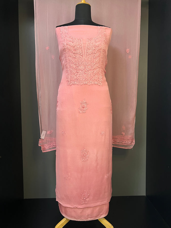 Chikankari Embroidery Detailed Georgette Salwar Set | GMA129