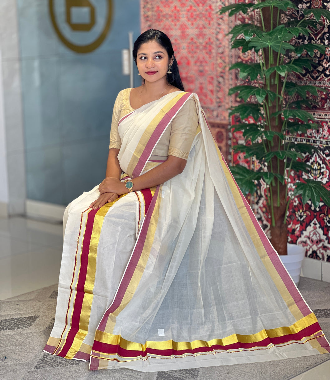 Kerala Cotton Set Mundu | KL172