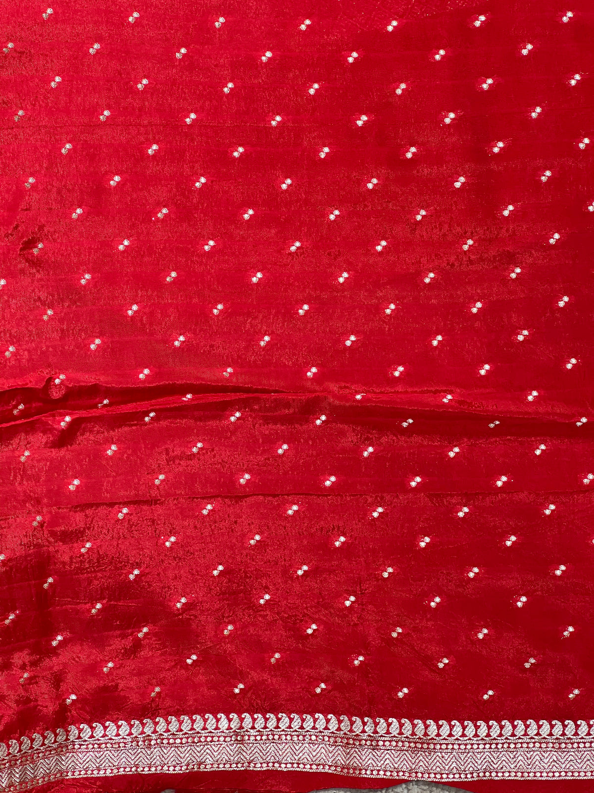 Stripe Woven Pattern Organza Saree | GA155