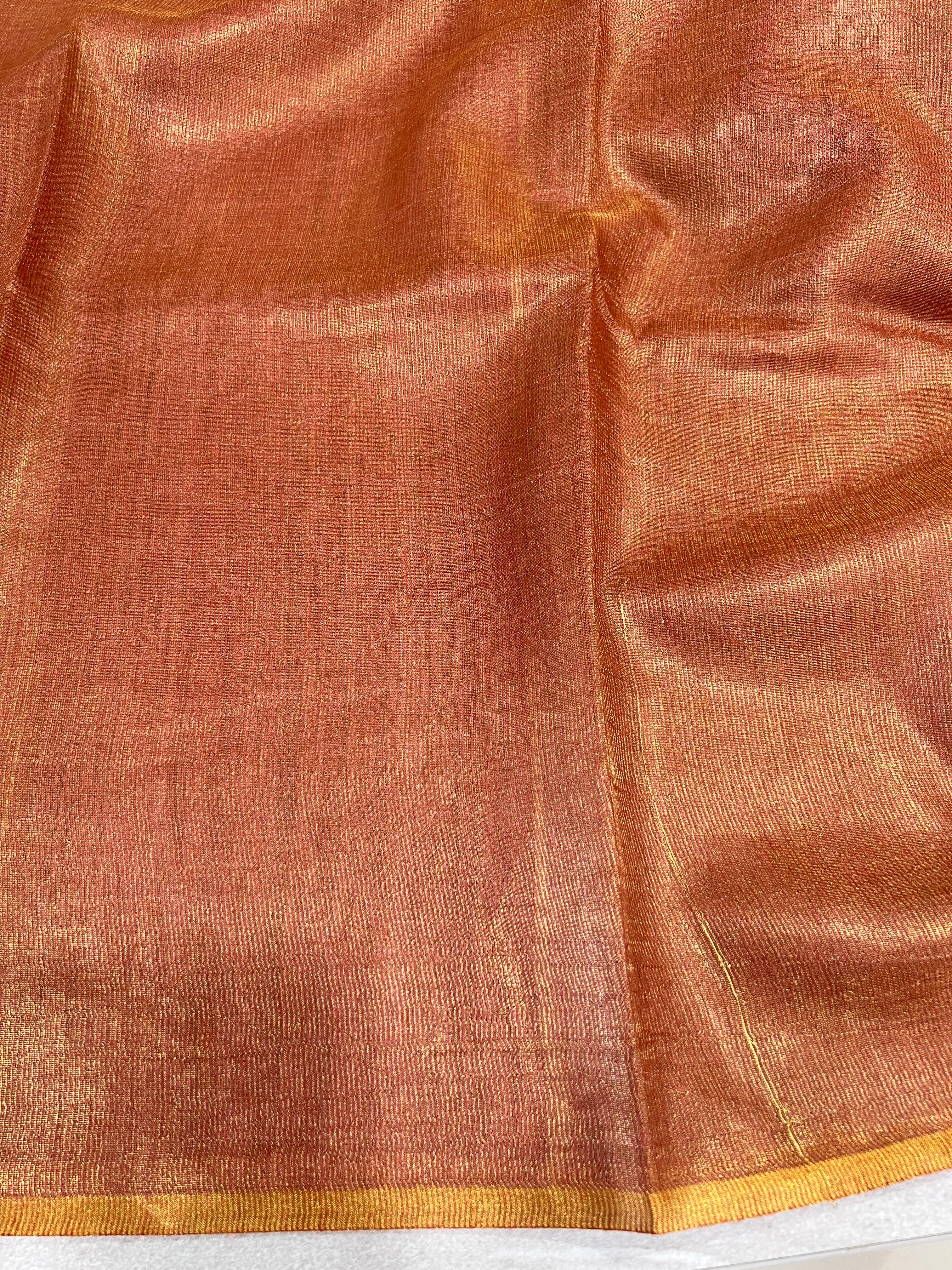 Tissue & Jute Woven Tussar Saree | HS1277