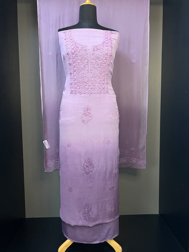 Chikankari With Shaded Patterned Georgette Salwar Set | GMA123