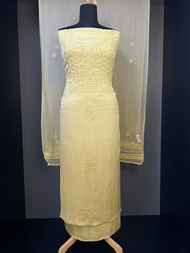 Chikankari With Shaded Patterned Georgette Salwar Set | GMA122